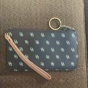 Dooney & Bourke Brown and Tan Wristlet